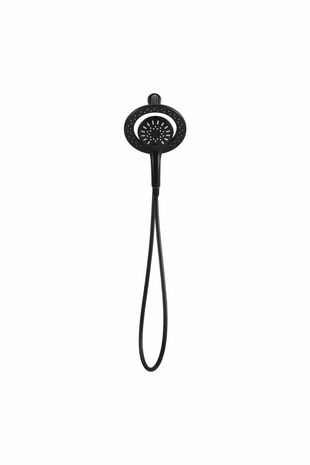 Living and Home Magnetic Wall Mounted Hand Shower Head Set in Matt Black Stainless Steel – 2