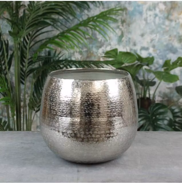 KDMD Hampstead Small Planter in Silver