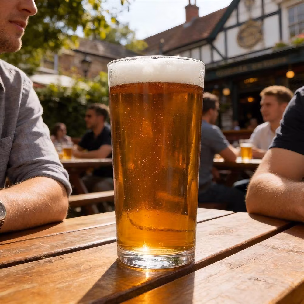 Argon Tableware Conical Pint Beer Glasses, 568ml, Pack of 24, Clear – 1