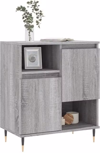 Berkfield Home Sonoma Grey Sideboard in Engineered Wood W/D/H: 60 x 35 x 70 cm – 1