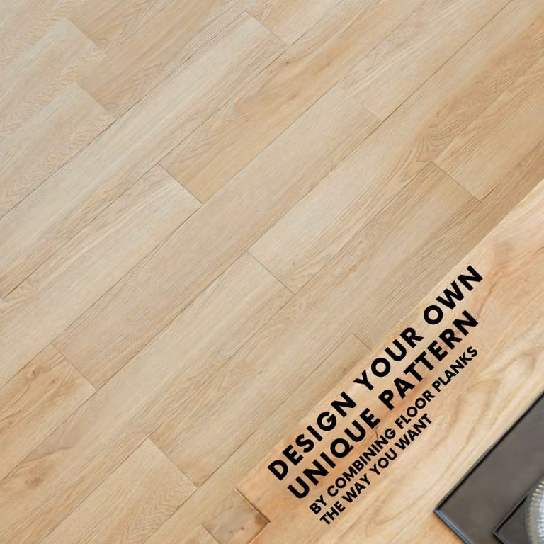Novecrafto Self Adhesive Wood Look Vinyl Floor Planks, 7 Pack, Beige, W: 91.4 cm, D: 15.2 cm