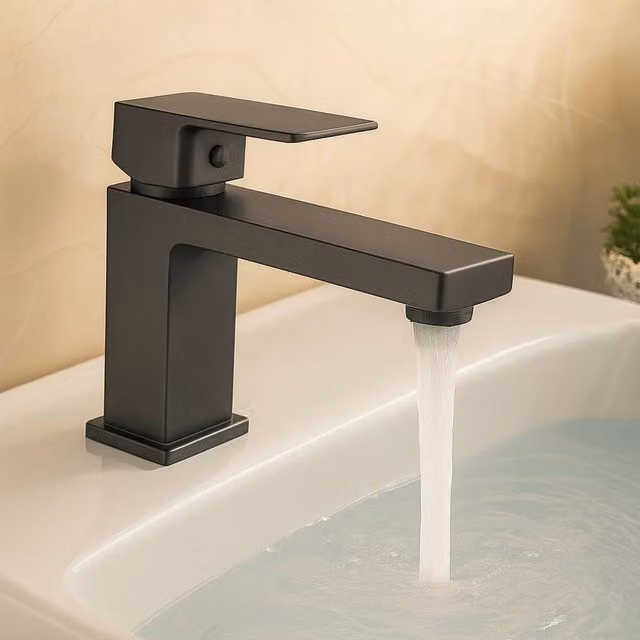 Bathroom Kingdom Swansea Gunmetal Single Lever Basin Mixer Tap with Pop Up Waste in Grey