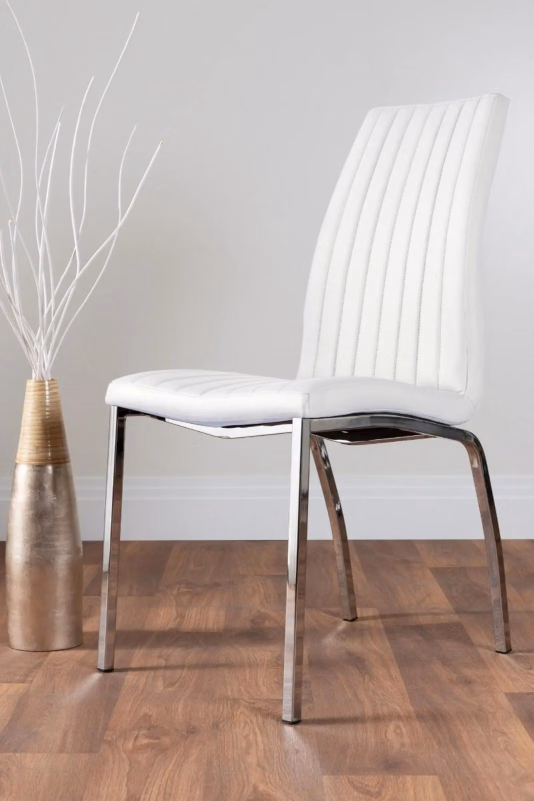 FurnitureboxUK Carson White Marble Effect Dining Table and 4 Isco Chairs in White and Black – 4