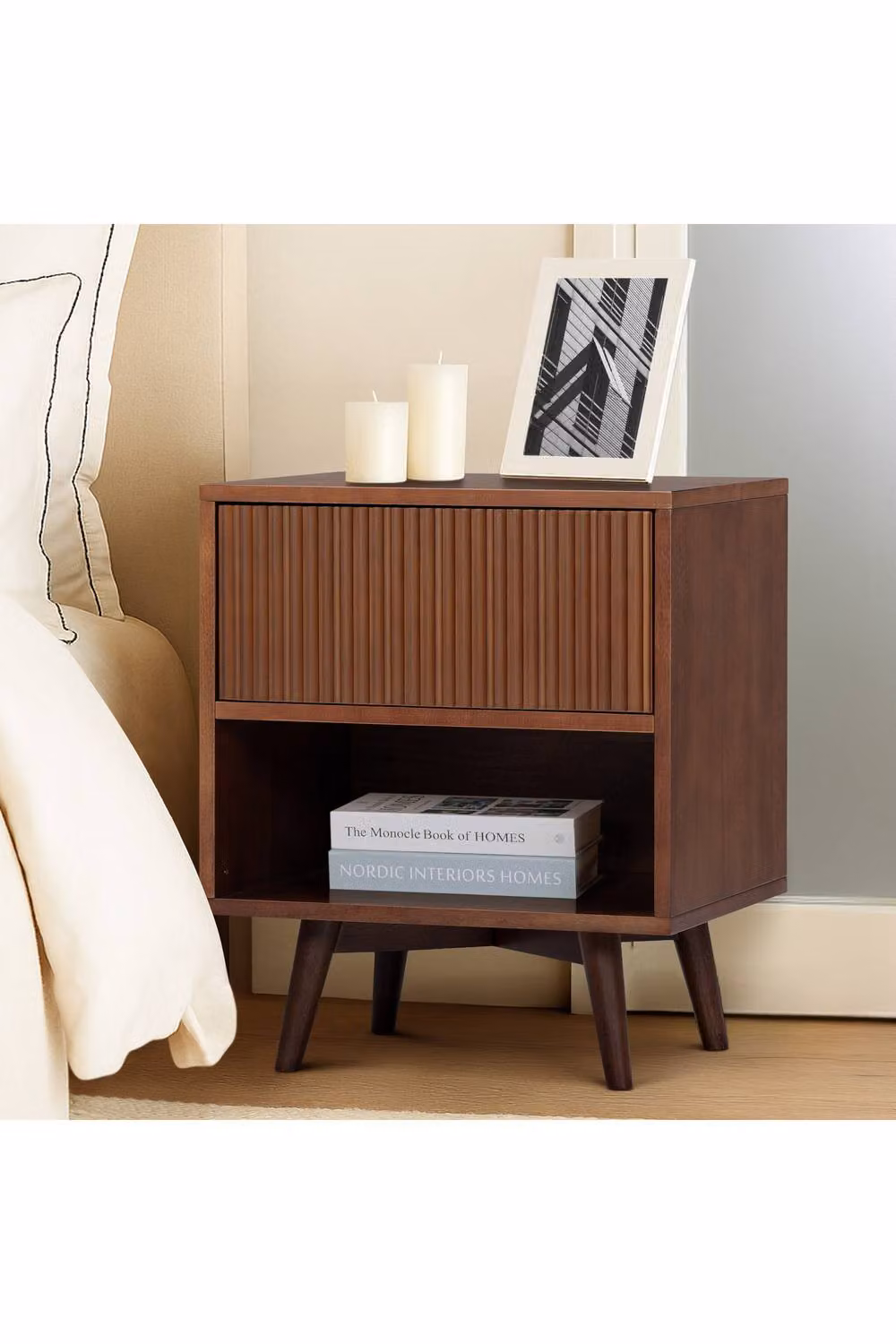 Teamson Home Tremolo Bedside Table in Brown – 7