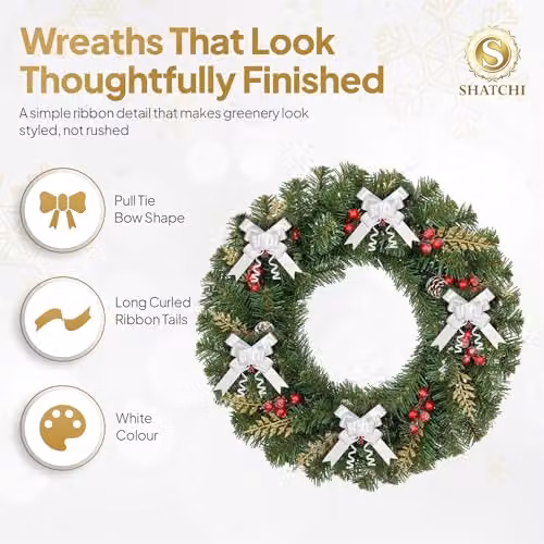 Shatchi 40pcs White 30mm Pull Bows for Gift Wrapping and Decorations – 3