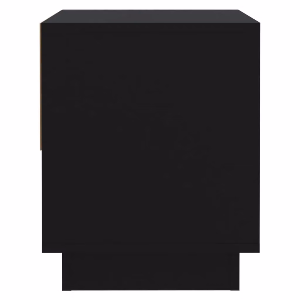 Berkfield Home Black Bedside Cabinet in Engineered Wood W/D/H: 45 x 34 x 44 cm – 4