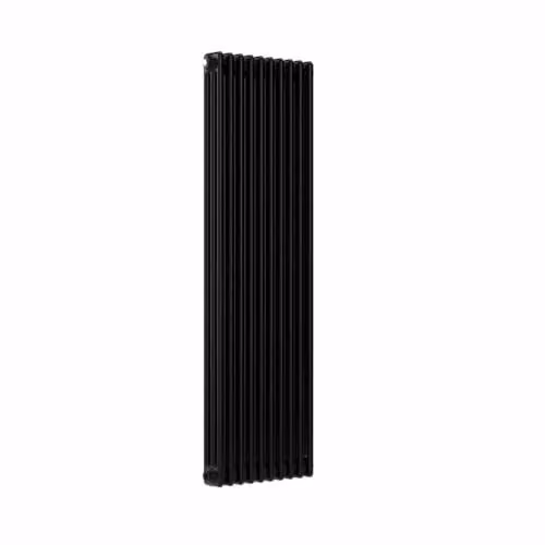 Lux Heat Black Vertical 3 Column Traditional Steel Radiator, H: 150 cm, W: 47 cm – 2