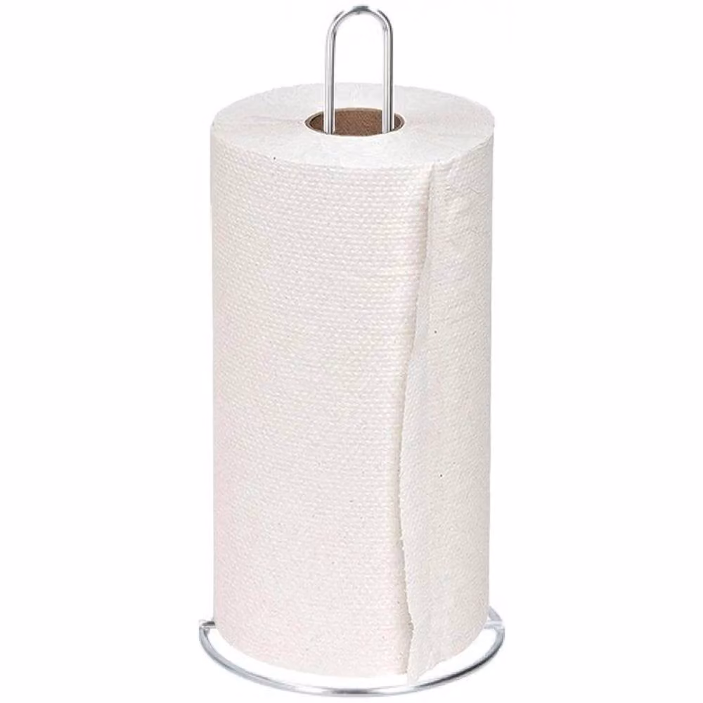 EONLION Free Standing Stainless Steel Kitchen Roll Paper Towel Holder in Silver, Height: 100 cm – 2