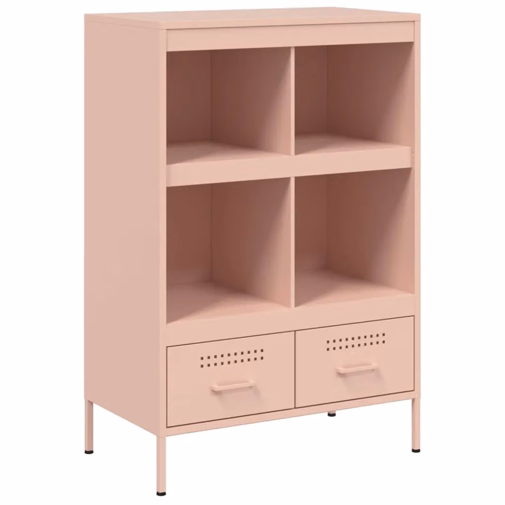 Berkfield Home Pink Metal Highboard W/D/H: 68 x 39 x 101.5 cm – 2