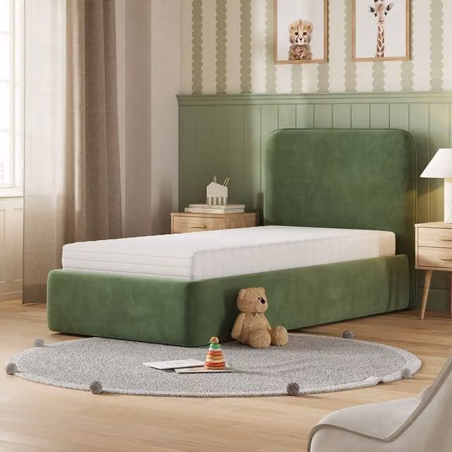 Rest Relax Kids Visco Therapy Foam Mattress, Medium Feel, White, W/D/H: 140 x 200 x 14 cm