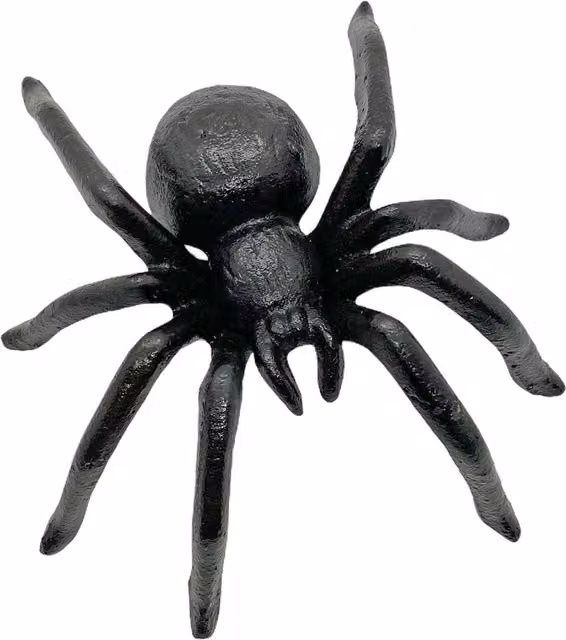 Ascalon Black Cast Iron Life-size Tarantula Spider Garden Ornament