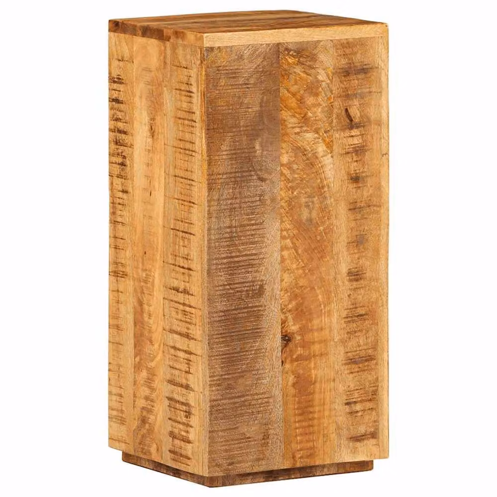 Berkfield Home Set of 2 Rustic Solid Mango Wood Plant Stands in Brown – 2