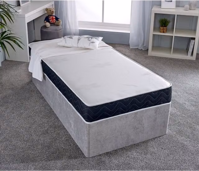 eXtreme Comfort Ltd Mars Black Border Hybrid Memory Foam and Spring Mattress, Small Single – 1