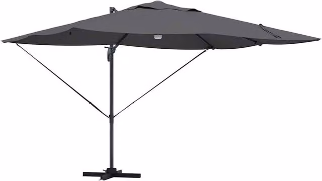 Berkfield Home Cantilever Umbrella in Anthracite Grey Polyester