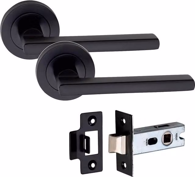 Golden Grace Matt Black Door Handle