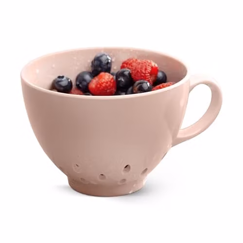 Zeal Melamine Berry Colander with Handles, Pink, Diameter: 10 cm – 1
