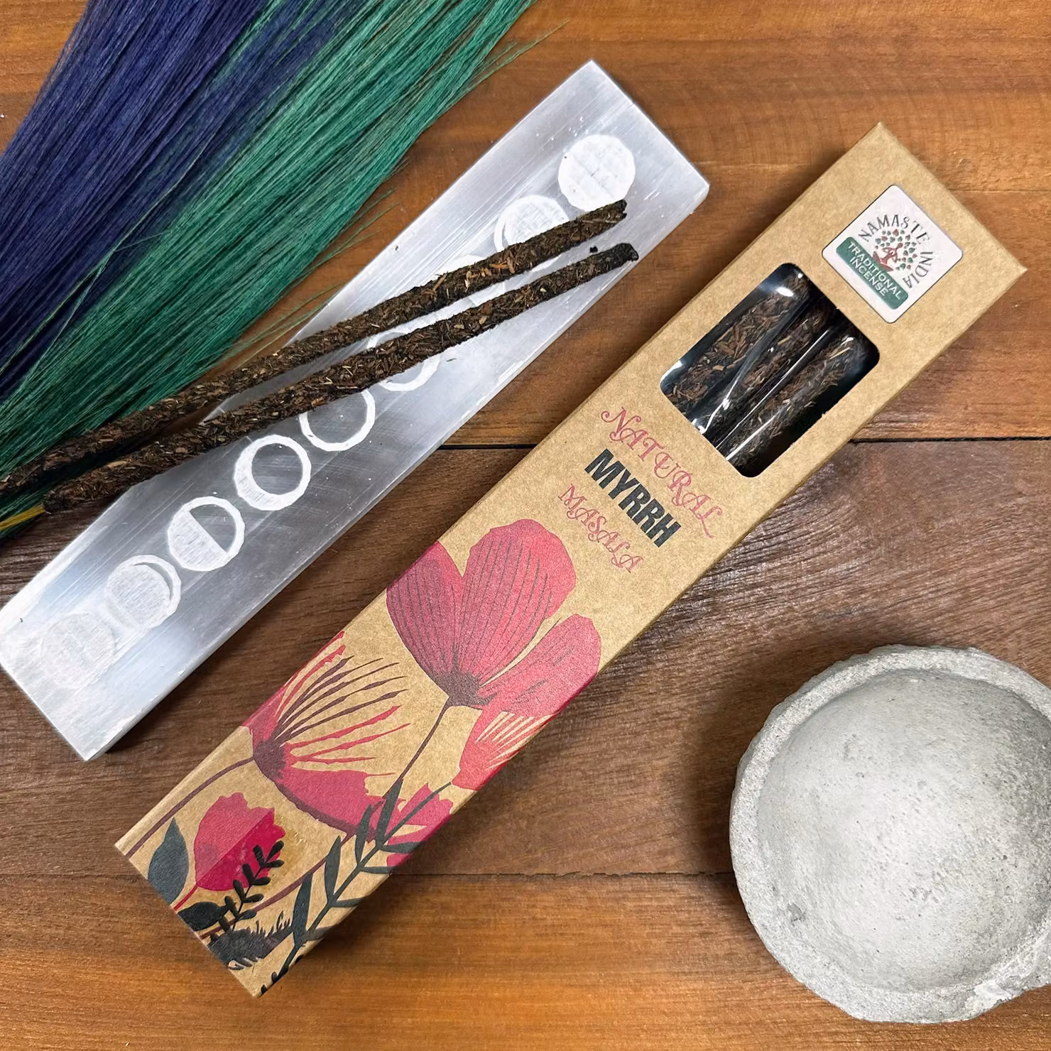 KDMD Natural Botanical Masala Incense Sticks Myrrh Brown 11 g – 3