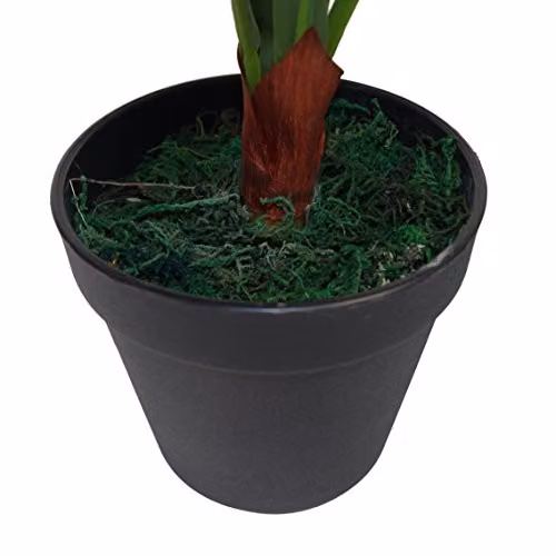 Leaf Large Artificial Bird's Nest Fern Plant in Green, 60 cm – 3