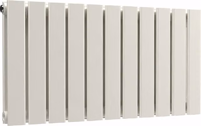 Lux Heat Double Flat Horizontal Steel Radiator in White, W: 77 cm, H: 40 cm