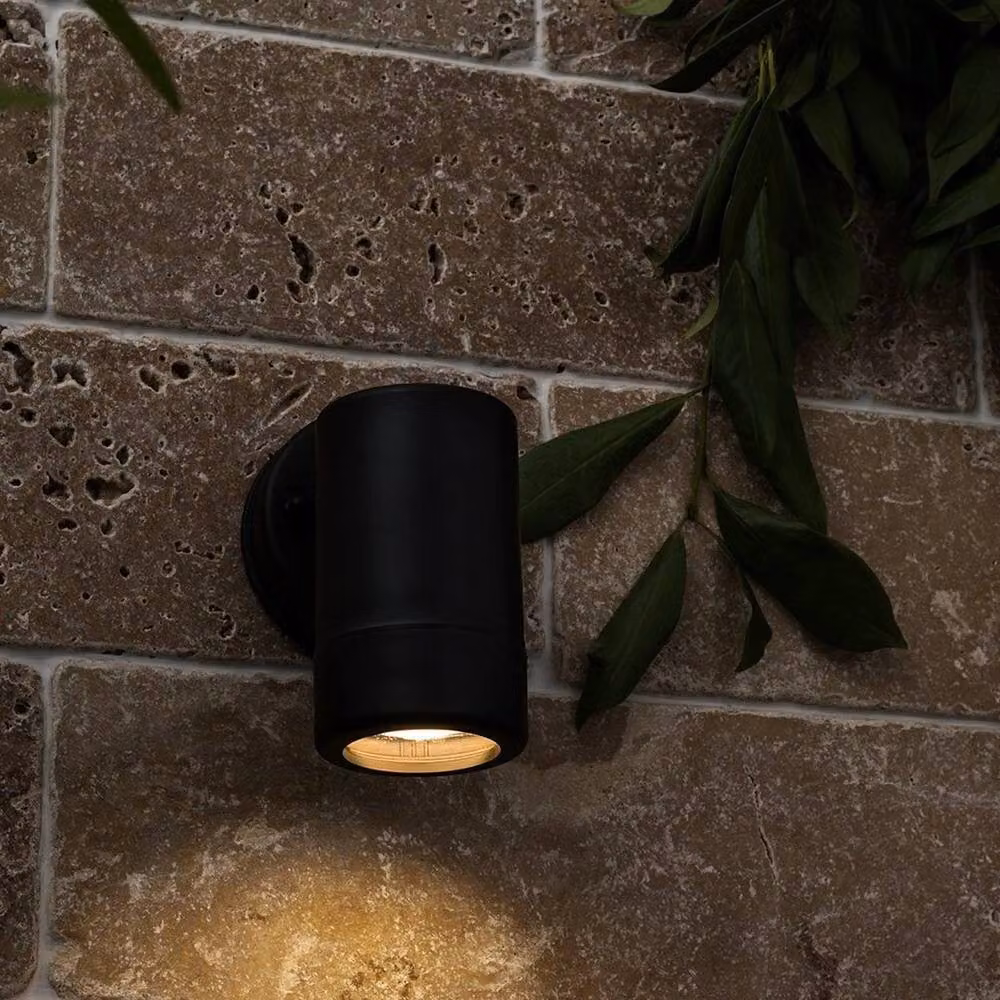 FORGEVIO Black Outdoor Wall Light Fitting with 3000K Warm White Light – 5