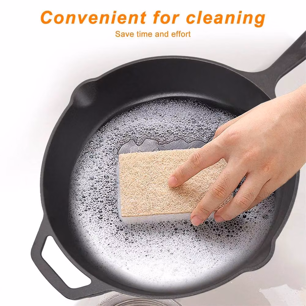 Nordara Pre-Seasoned Cast Iron Frying Pan Skillet, Black, Diameter: 30 cm – 3