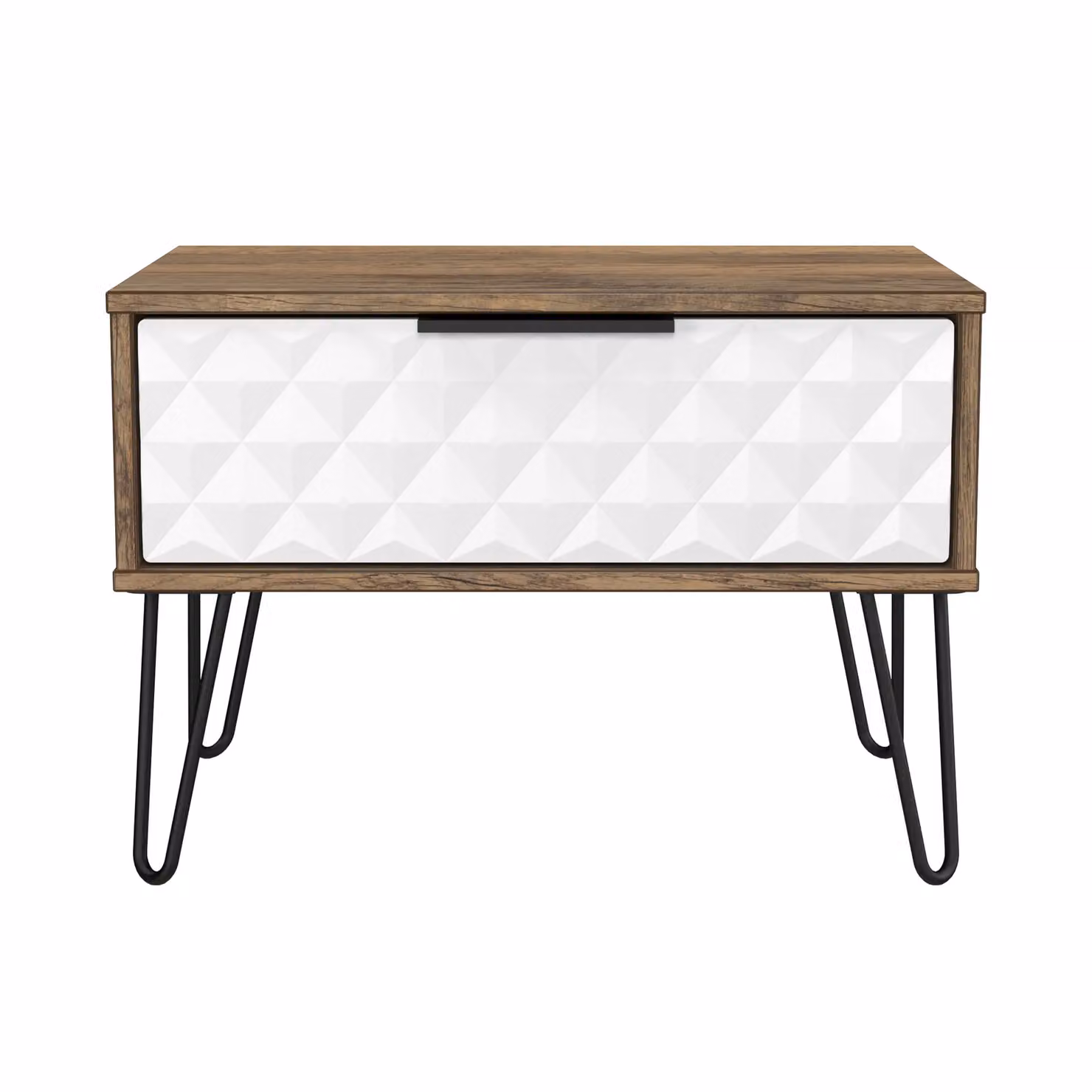 2 U Islay Ready Assembled Wide Side Table with 1 Drawer in White – 2