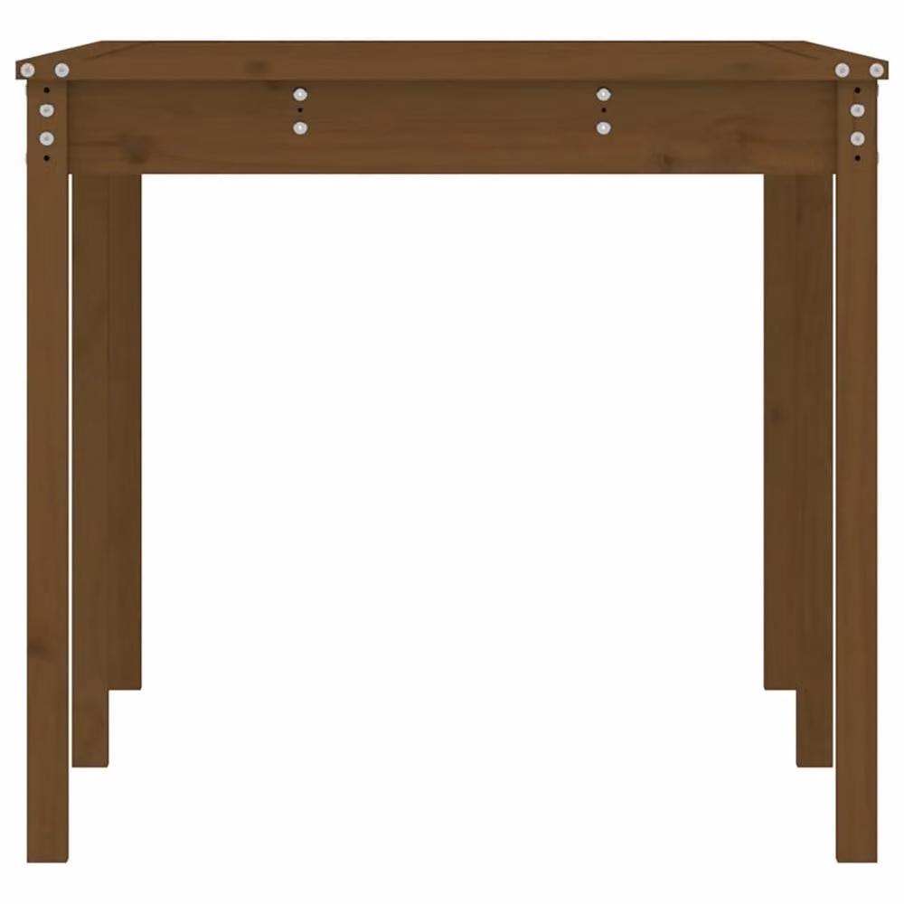 Berkfield Home Rectangular Garden Table in Brown Solid Pine Wood, W/D/H: 159.5 x 82.5 x 76 cm – 4