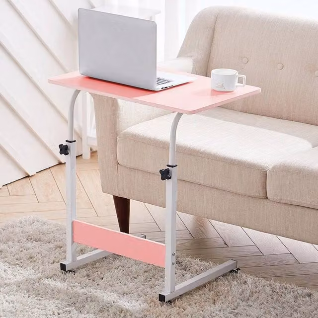VOGREX Height Adjustable Overbed Laptop Side Table and Writing Desk in Multicolour
