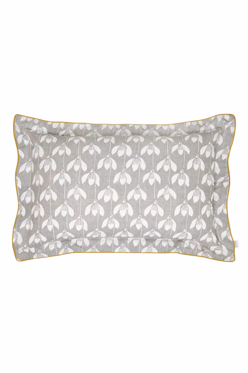 Scion Snowdrop Reversible Floral Cotton Duvet Cover and Pillowcase Set in Grey and Beige, W/D/H: 90 x 190 cm – 3