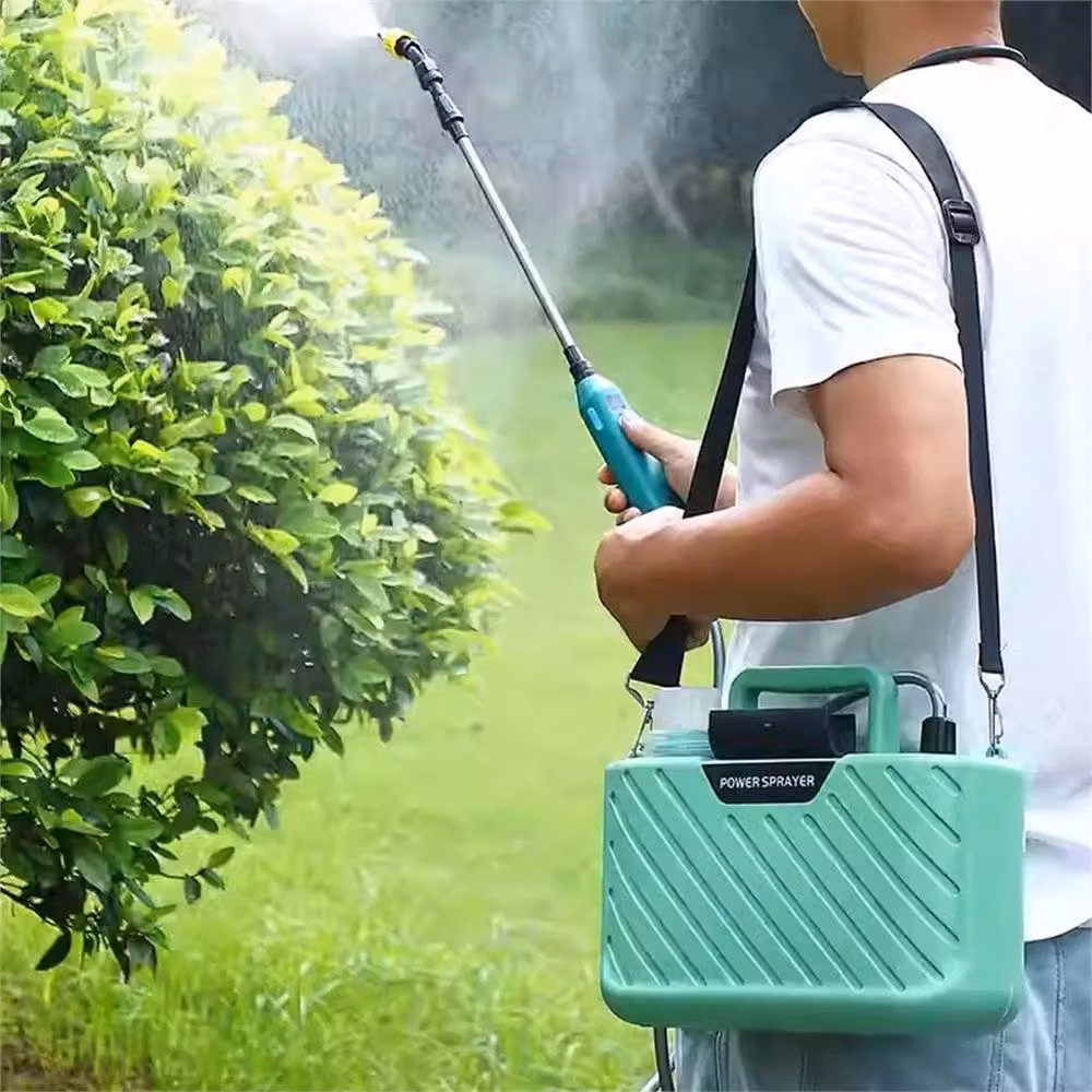 Nordara 5L Cordless Electric Knapsack Pressure Sprayer with Rechargeable Battery in Green – 3