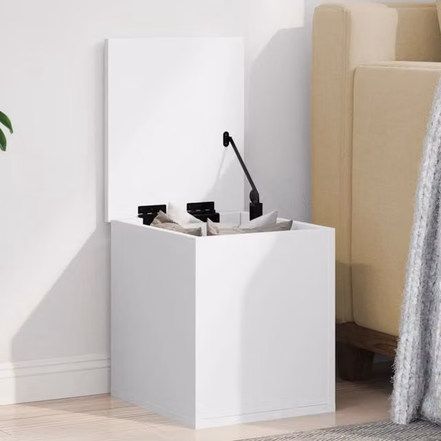 Berkfield Home White MDF Storage Box W/D/H: 30 x 35 x 35 cm – 1