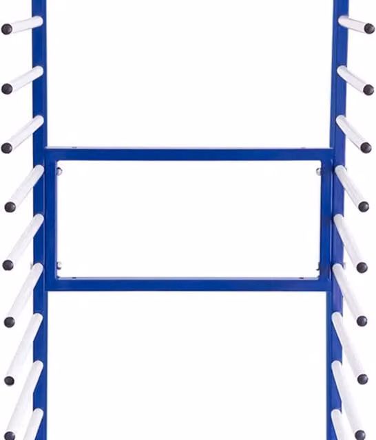 Monstershop 2 Way Connector Separator for Combi Spray Drying Rack Trolley, Blue Powder-Coated Steel – 1