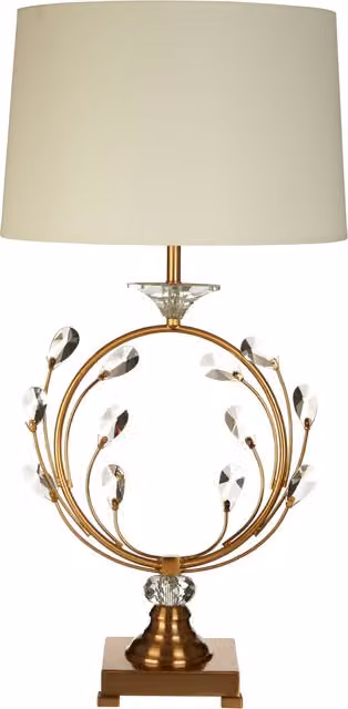 Orsina Zahra Table Lamp in Gold and White