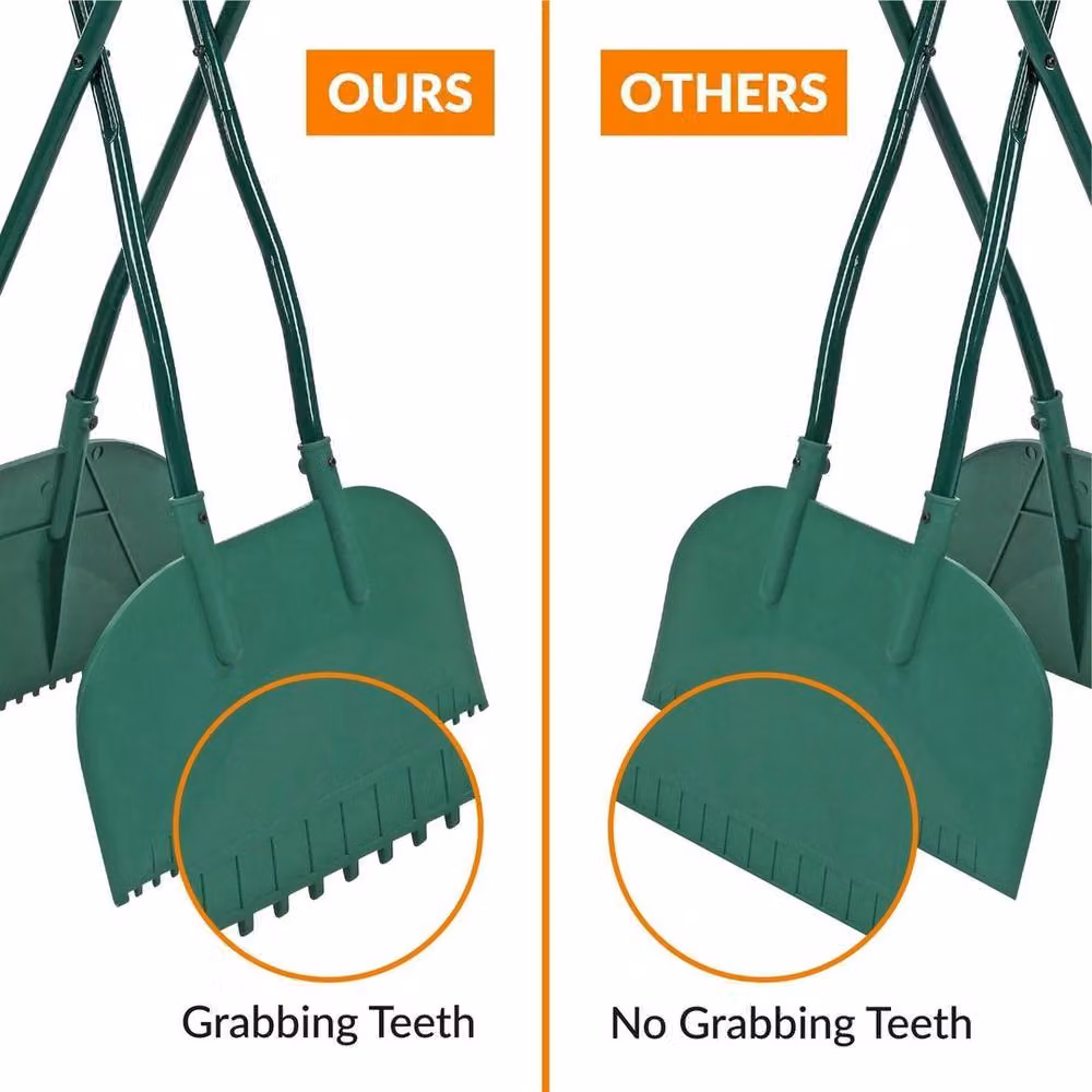 KORVIXA Long Handled Leaf Collecting Rake in Green – 2