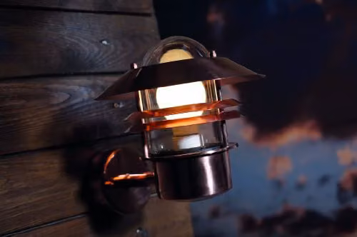 Nordlux Blok Copper Outdoor Wall Light for Garden and Terrace, E27, IP54 – 2