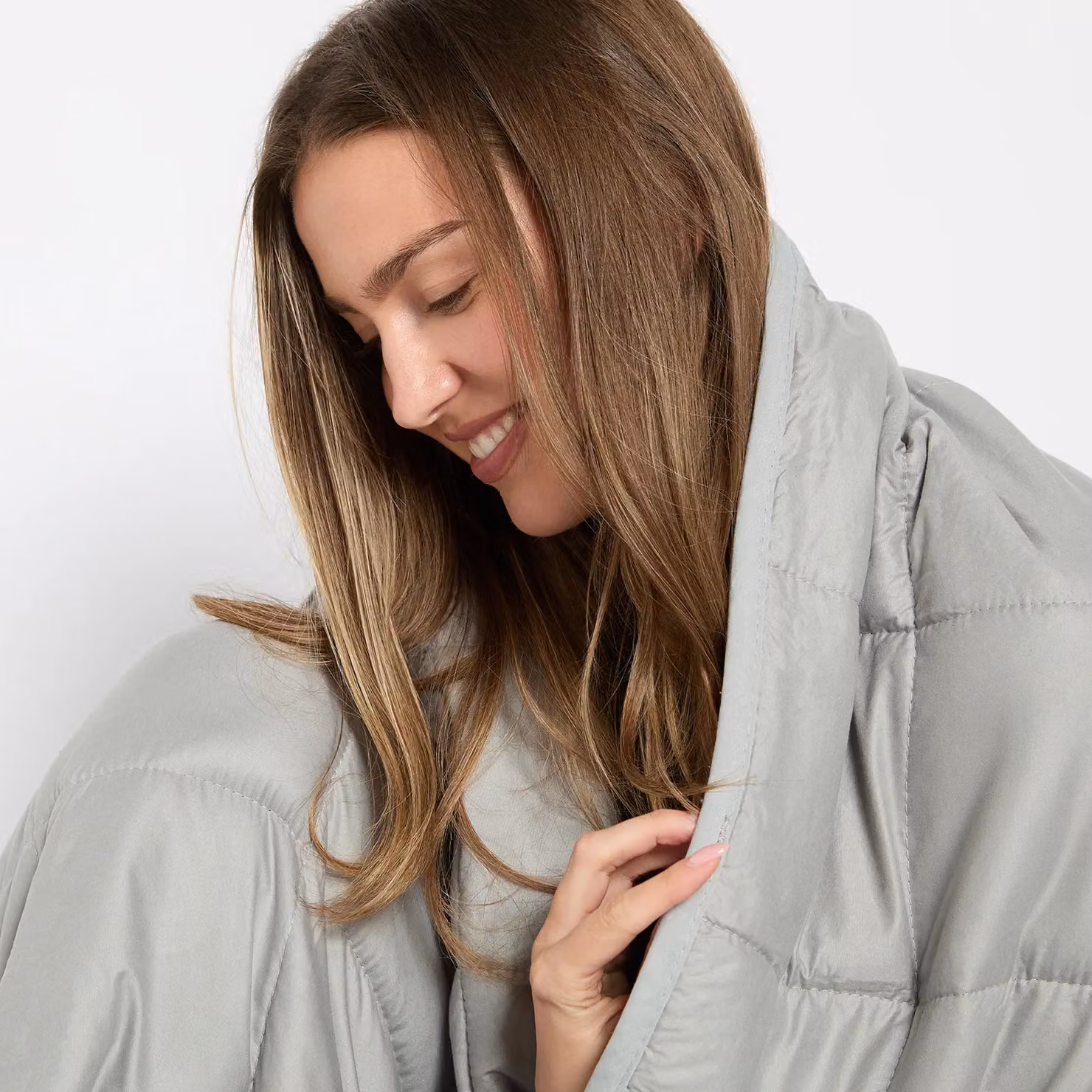 Brentfords Weighted Blanket for Adults, Silver Grey, 6kg, W: 125 cm, L: 180 cm – 4