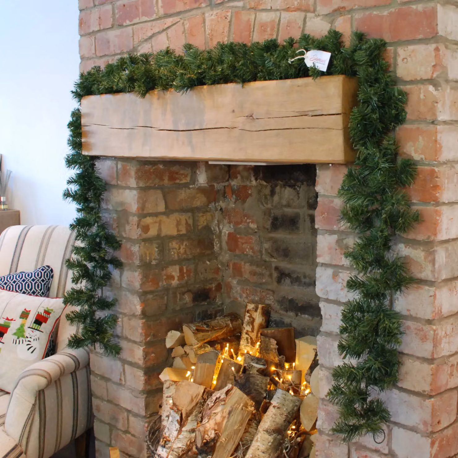 Samuel Alexander 2 Pack Imperial Pine Christmas Garland Decoration, Green, W/D/H: 270 x 20 x 20 cm – 2