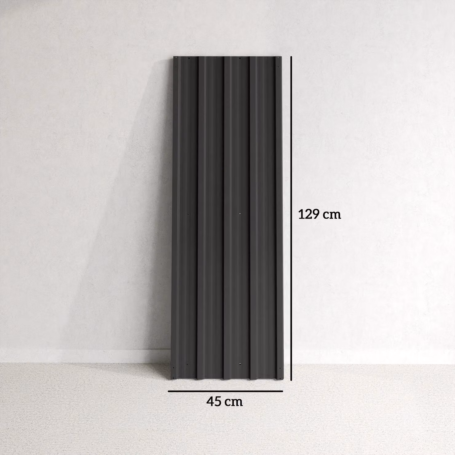 OUTSUNNY Pack of 12 Black Galvanised Steel Metal Roofing Sheets for Greenhouse – 2