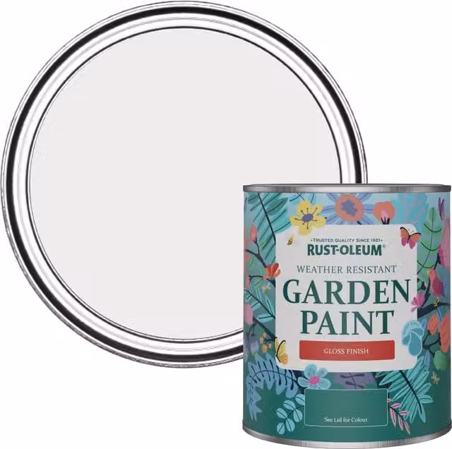 Rust-Oleum Garden Paint in Gloss Finish, Purple and White, 0.75 l