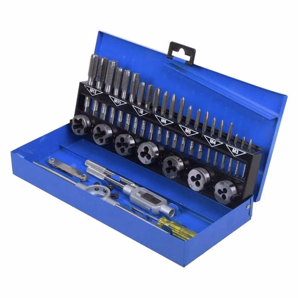 VOGREX 32-Piece Metric Tap and Die Set in Multicolour Bearing Steel – 3