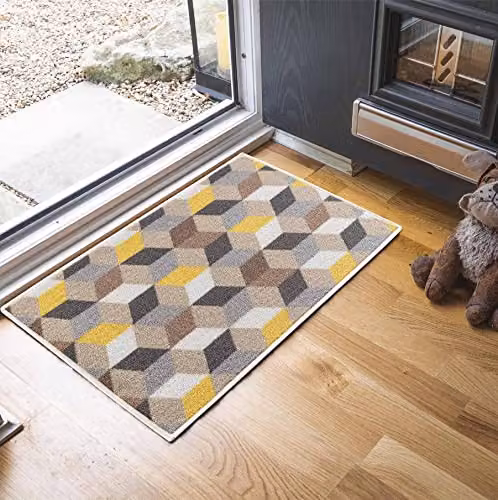 Serdim Rugs Havana Non-Slip Washable Kitchen Floor Mat, Gold and Multicolour, W: 57 cm, L: 90 cm – 4