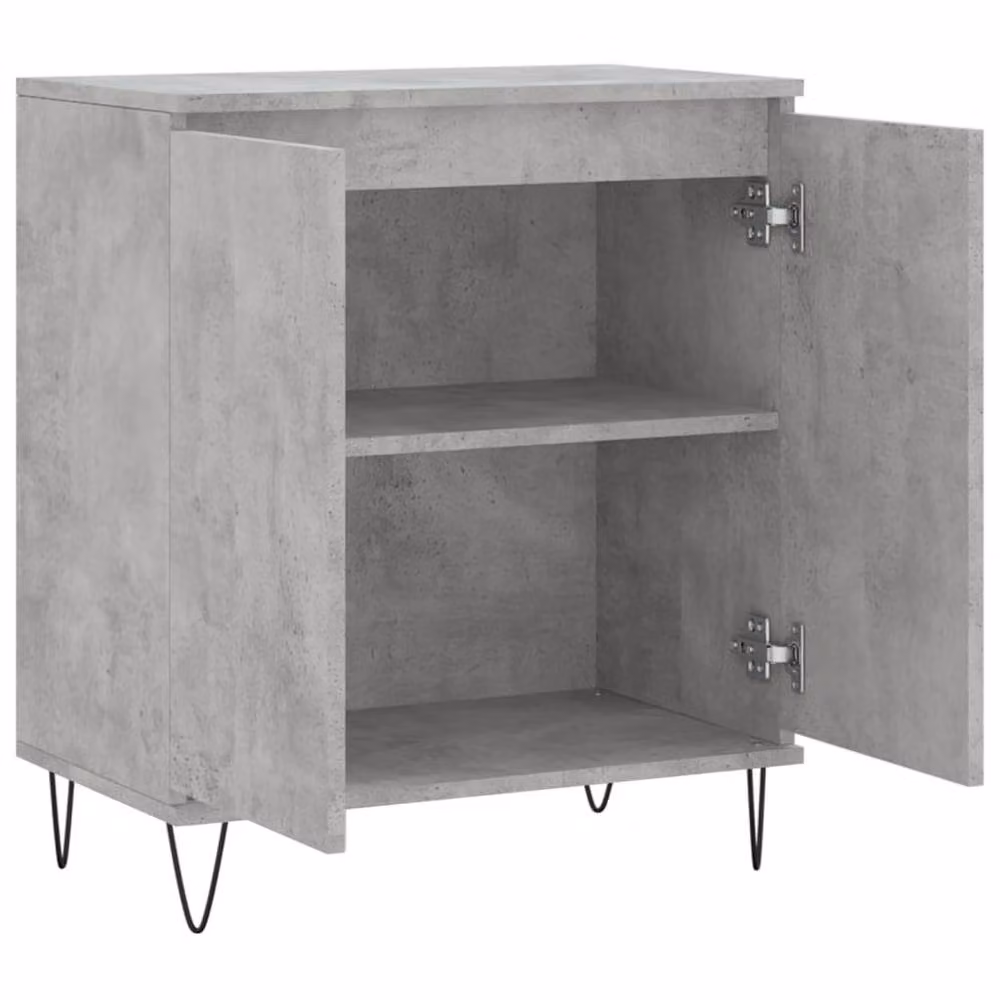 Berkfield Home Industrial Sideboard in Concrete Grey, W/D/H: 60 x 35 x 70 cm – 3