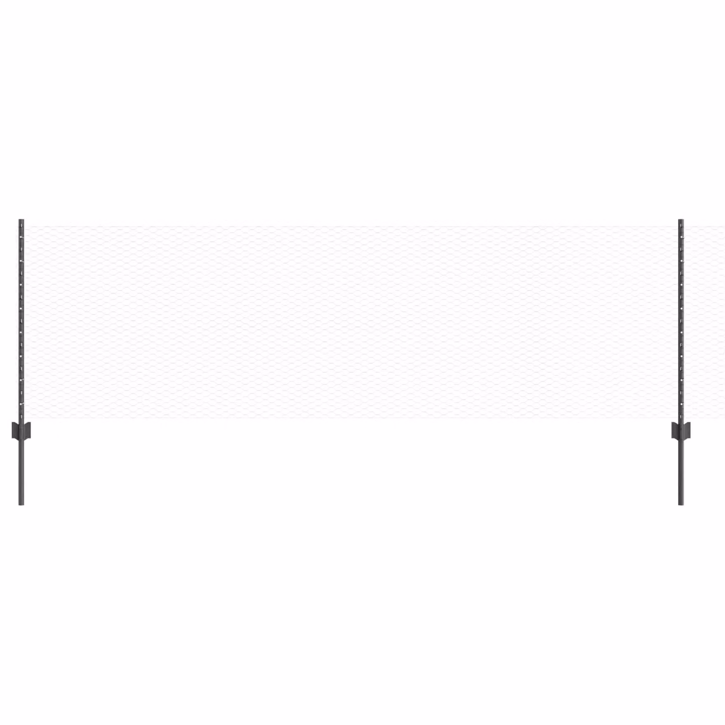Berkfield Home Grey Steel U-Channel Fence Posts, 11 Pieces, Height: 80 cm – 2