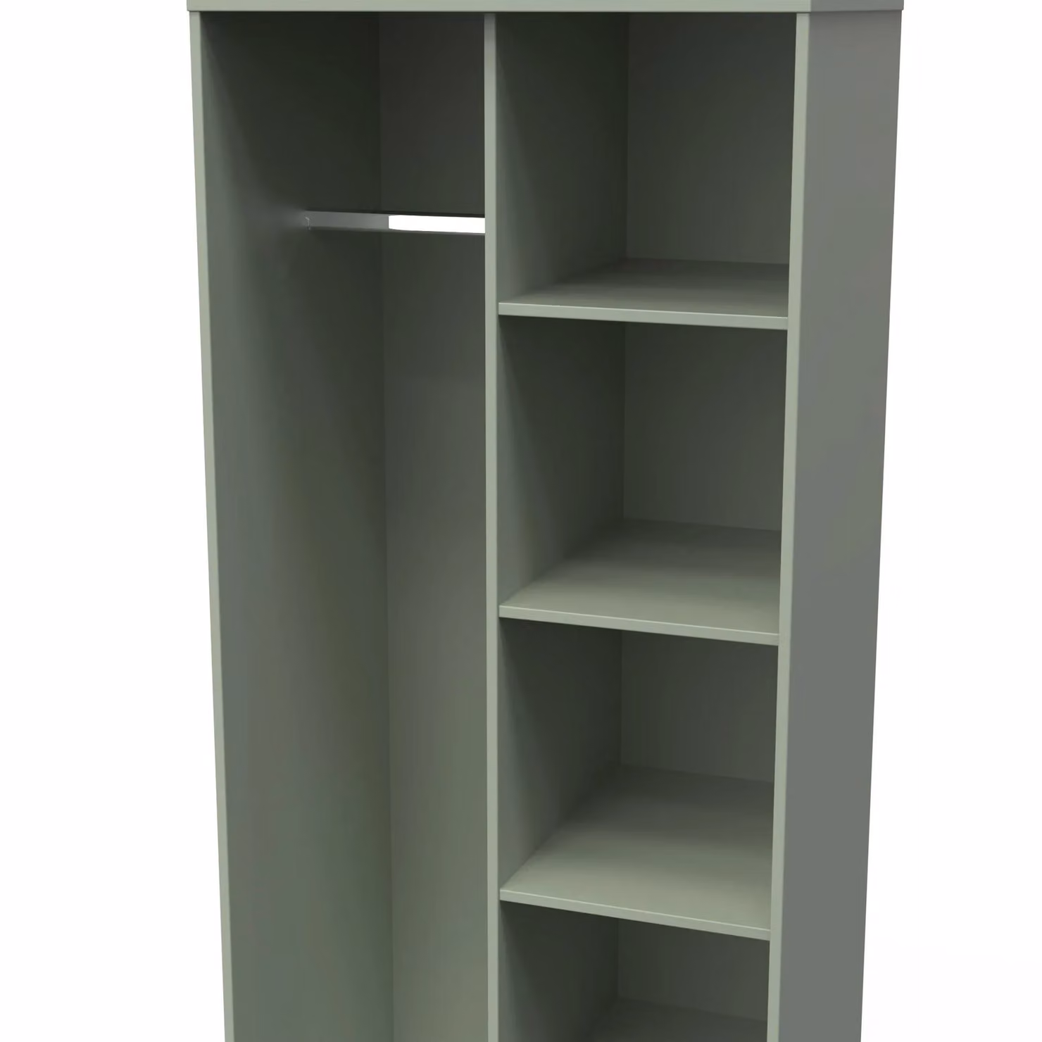 Ready Assembled 2 U Madrid Open Wardrobe in Pale Green – 3