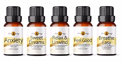 Aroma Energy Life Essential Oil Set, 5 x 10ml, Amber – 1