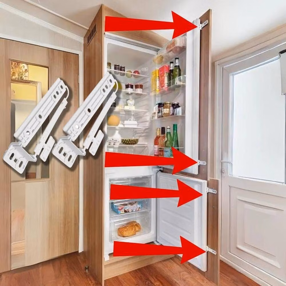 SPETLEK Integrated Fridge Door Slide Kit Mounting Bracket in White – 2