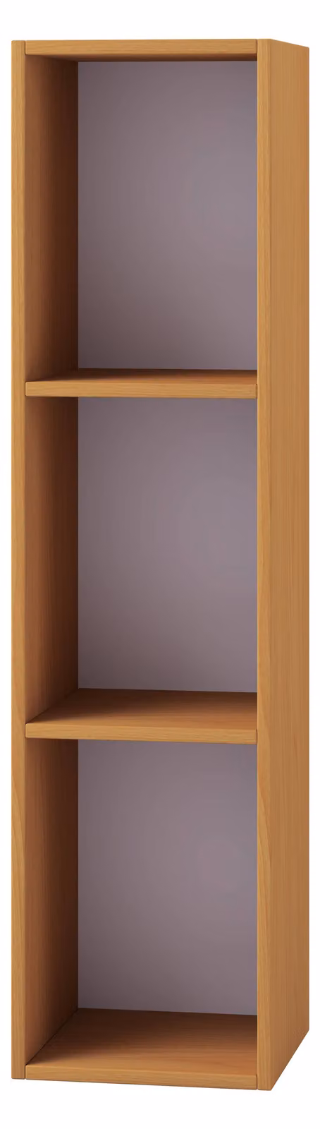 VCM Mendas 3-Tier Wood Stand Shelf in Light Oak, W/D/H: 107 x 34 x 30 cm – 2