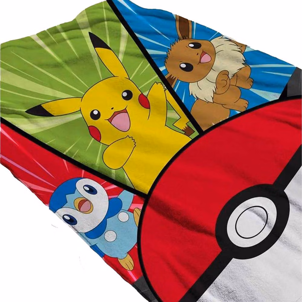 Pokemon Unite Multicolour Graphic Beach Towel, W: 140 cm, H: 70 cm – 2