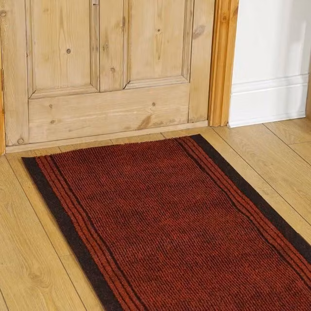 runrug Inca Red Hallway Carpet Runner Rug, W: 80 cm, L: 150 cm