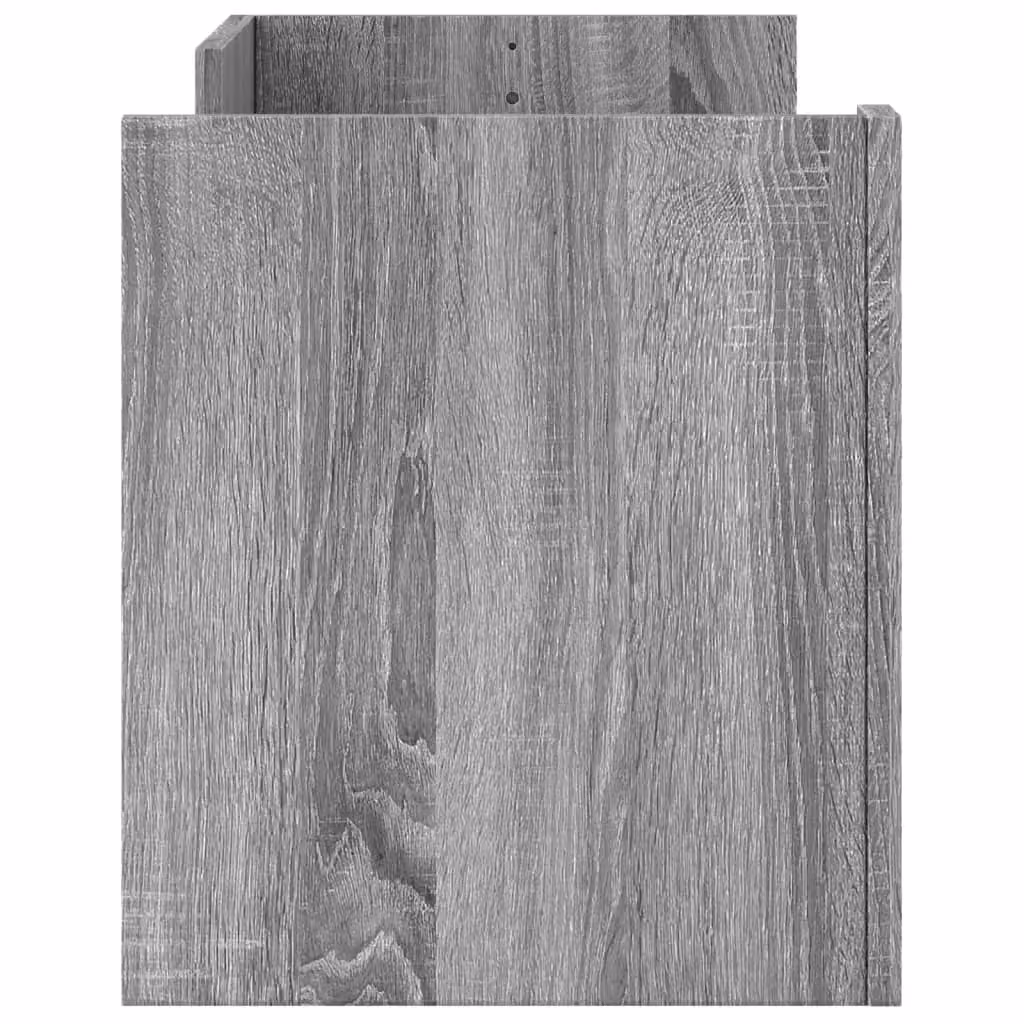 Berkfield Home Modern Grey Sonoma TV Cabinet in Matt MDF, W/D/H: 100 x 35 x 40 cm – 3